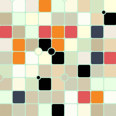 Renkli kareler arkaplan soyut illüstrasyon