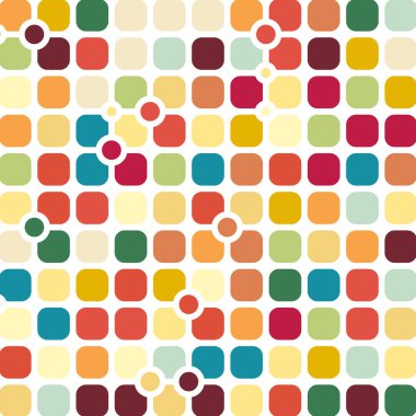 Renkli kareler arkaplan soyut illüstrasyon