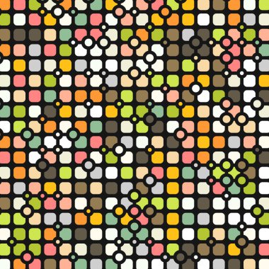 Renkli kareler arkaplan soyut illüstrasyon