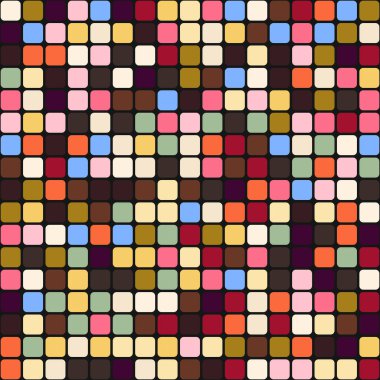 Renkli kareler arkaplan soyut illüstrasyon
