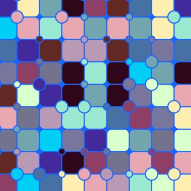 Renkli kareler arkaplan soyut illüstrasyon