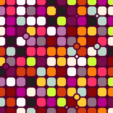 Renkli kareler arkaplan soyut illüstrasyon