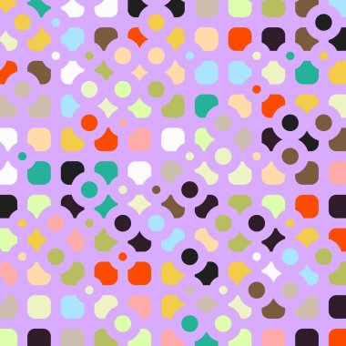 Renkli kareler arkaplan soyut illüstrasyon