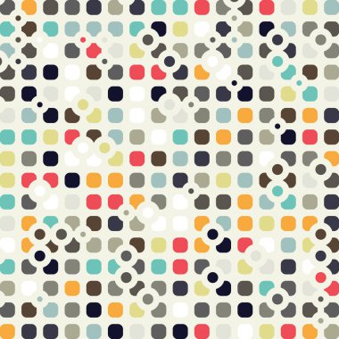 Renkli kareler arkaplan soyut illüstrasyon