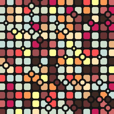 Renkli kareler arkaplan soyut illüstrasyon