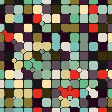 Renkli kareler arkaplan soyut illüstrasyon
