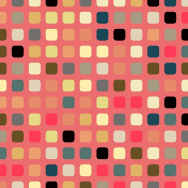 Renkli kareler arkaplan soyut illüstrasyon