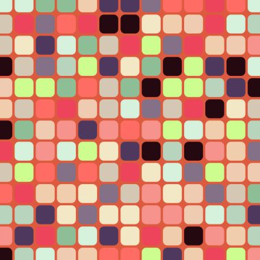 Renkli kareler arkaplan soyut illüstrasyon