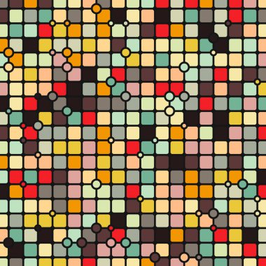 Renkli kareler arkaplan soyut illüstrasyon