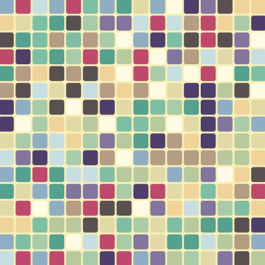 Renkli kareler arkaplan soyut illüstrasyon