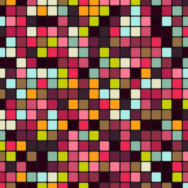 Renkli kareler arkaplan soyut illüstrasyon