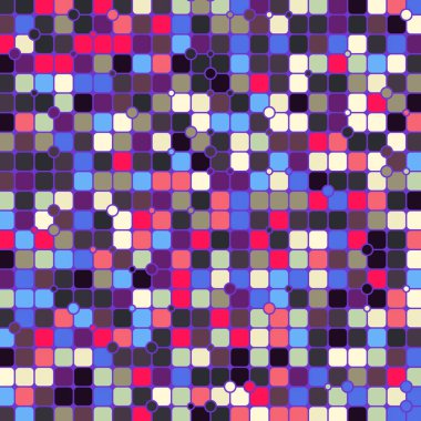 Renkli kareler arkaplan soyut illüstrasyon