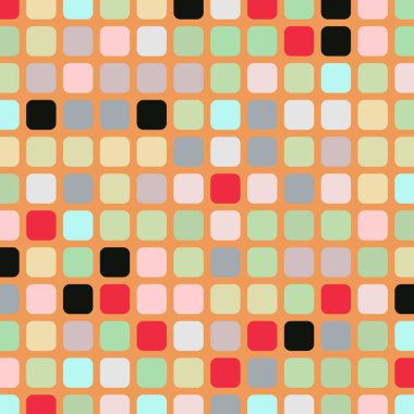 Renkli kareler arkaplan soyut illüstrasyon