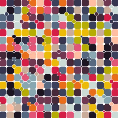 Renkli kareler arkaplan soyut illüstrasyon