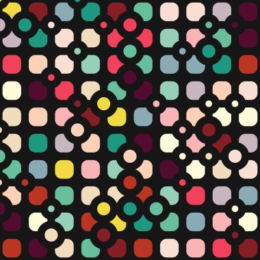 Renkli kareler arkaplan soyut illüstrasyon