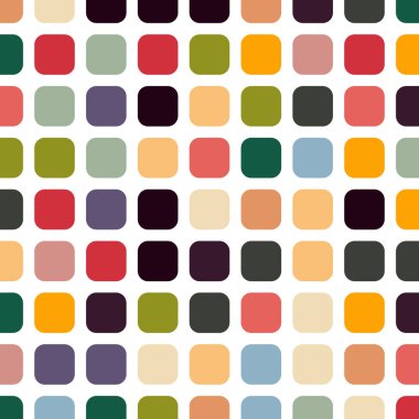 Renkli kareler arkaplan soyut illüstrasyon