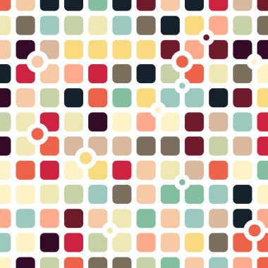 Renkli kareler arkaplan soyut illüstrasyon