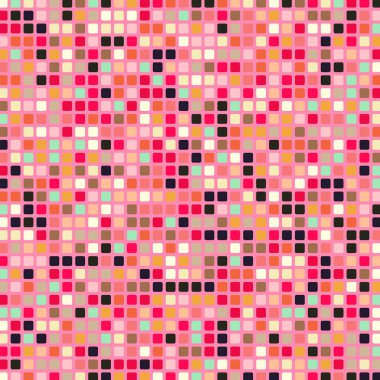 Renkli kareler arkaplan soyut illüstrasyon