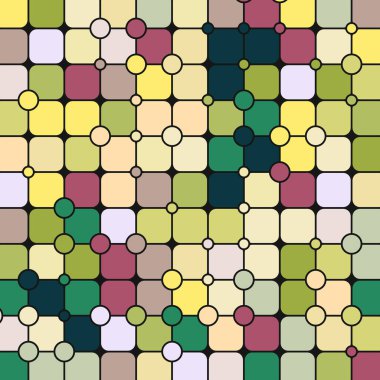 Renkli kareler arkaplan soyut illüstrasyon