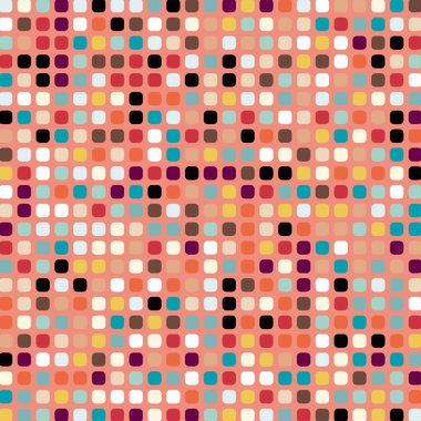 Renkli kareler arkaplan soyut illüstrasyon