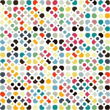 Renkli kareler arkaplan soyut illüstrasyon