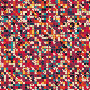 Renkli kareler arkaplan soyut illüstrasyon