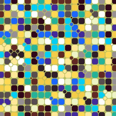 Renkli kareler arkaplan soyut illüstrasyon