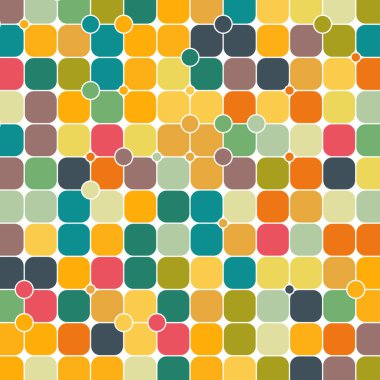 Renkli kareler arkaplan soyut illüstrasyon