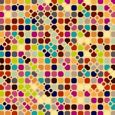 Renkli kareler arkaplan soyut illüstrasyon