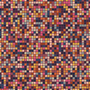 Renkli kareler arkaplan soyut illüstrasyon