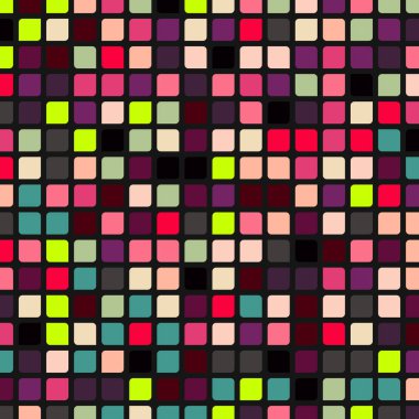 Renkli kareler arkaplan soyut illüstrasyon
