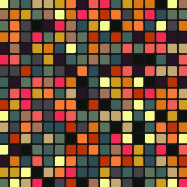 Renkli kareler arkaplan soyut illüstrasyon