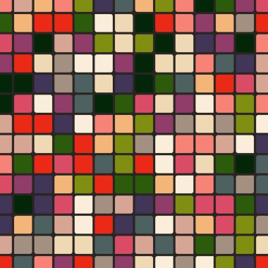 Renkli kareler arkaplan soyut illüstrasyon