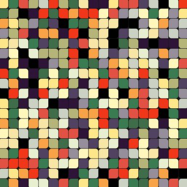 Renkli kareler arkaplan soyut illüstrasyon