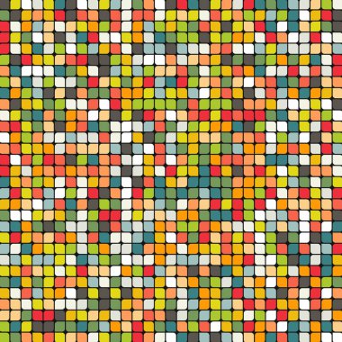 Renkli kareler arkaplan soyut illüstrasyon