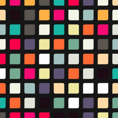 Renkli kareler arkaplan soyut illüstrasyon