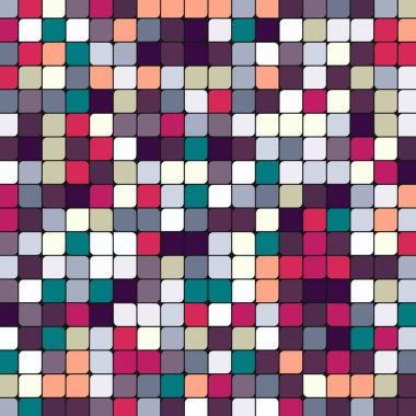 Renkli kareler arkaplan soyut illüstrasyon