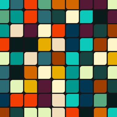 Renkli kareler arkaplan soyut illüstrasyon