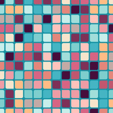 Renkli kareler arkaplan soyut illüstrasyon