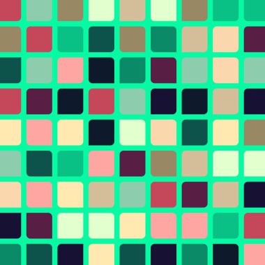 Renkli kareler arkaplan soyut illüstrasyon