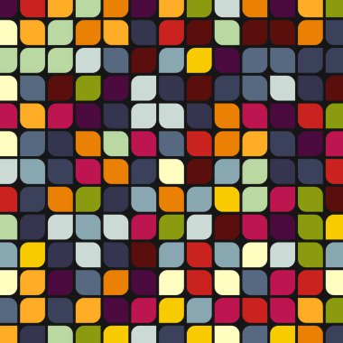 Renkli kareler arkaplan soyut illüstrasyon