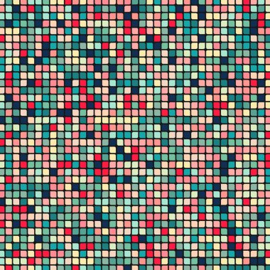 Renkli kareler arkaplan soyut illüstrasyon