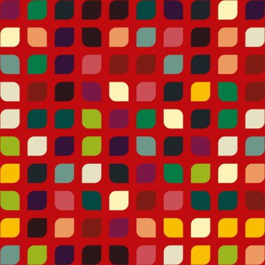 Renkli kareler arkaplan soyut illüstrasyon