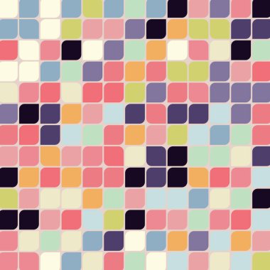 Renkli kareler arkaplan soyut illüstrasyon