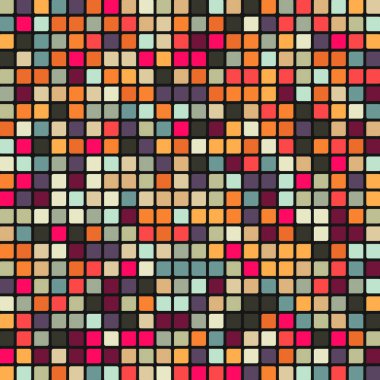 Renkli kareler arkaplan soyut illüstrasyon