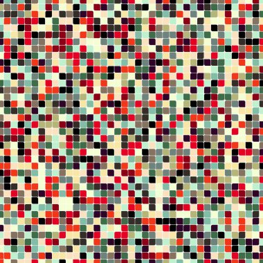 Renkli kareler arkaplan soyut illüstrasyon