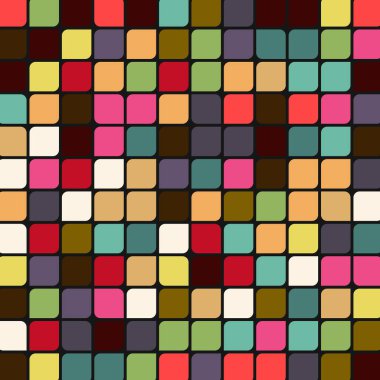 Renkli kareler arkaplan soyut illüstrasyon