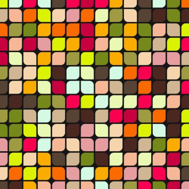 Renkli kareler arkaplan soyut illüstrasyon