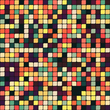 Renkli kareler arkaplan soyut illüstrasyon