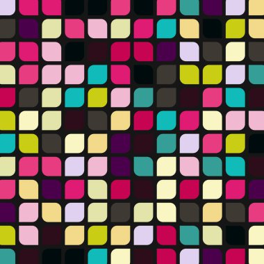 Renkli kareler arkaplan soyut illüstrasyon